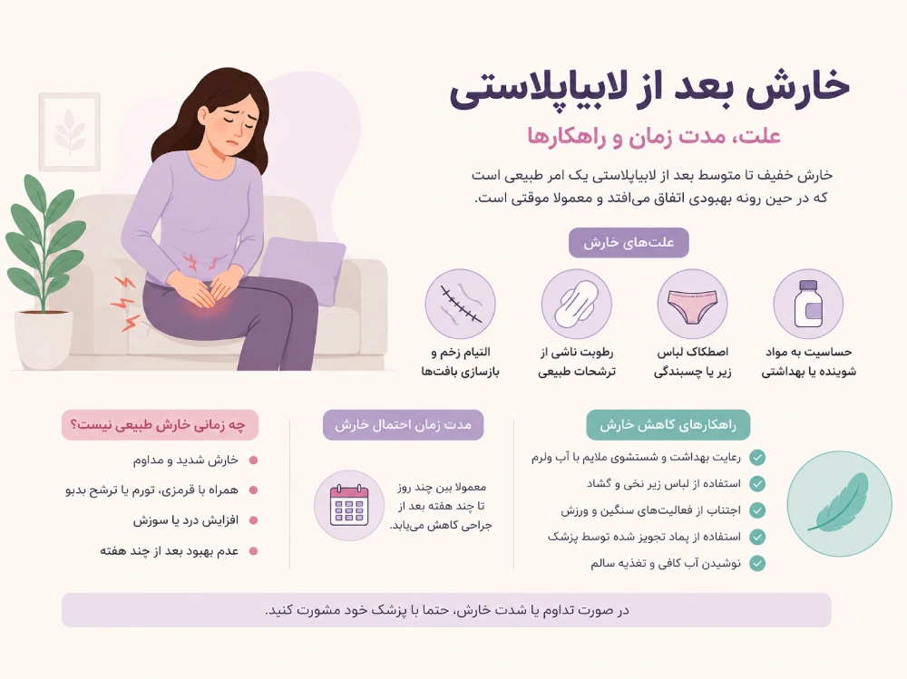خارش واژن بعد از لابیاپلاستی